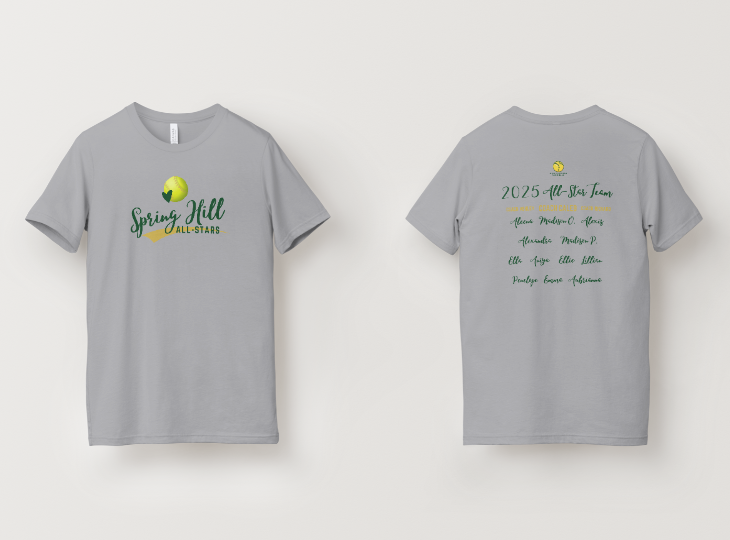 2025 Spring Hill All Stars Roster Shirt