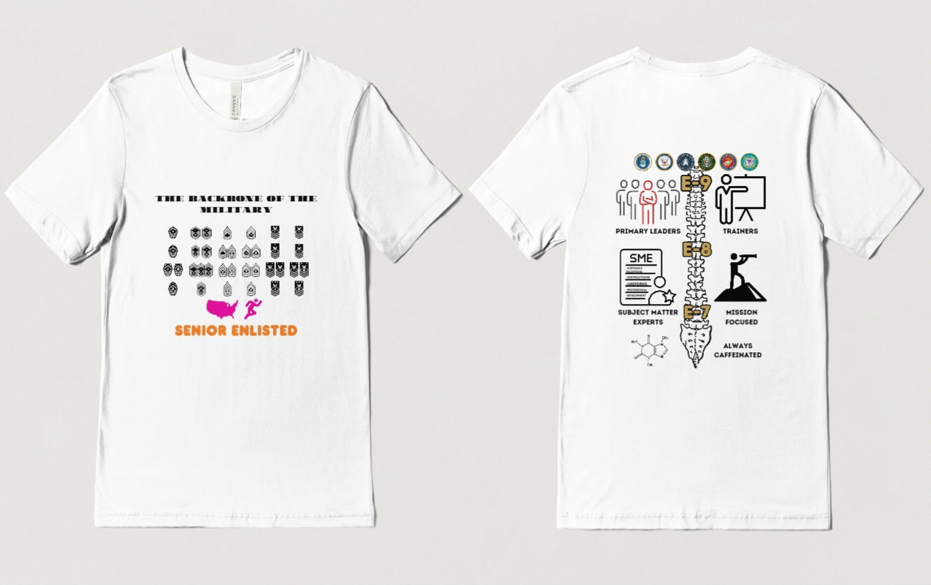 Senior Enlisted "The Backbone of the Military" Shirt