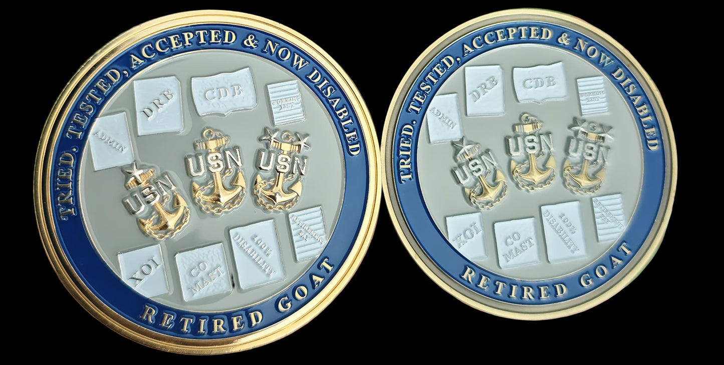 Retired Goat Locker Challenge Coin