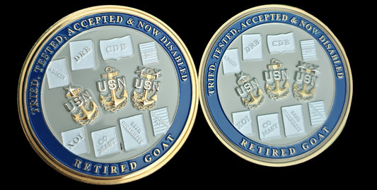 Retired Goat Locker Challenge Coin