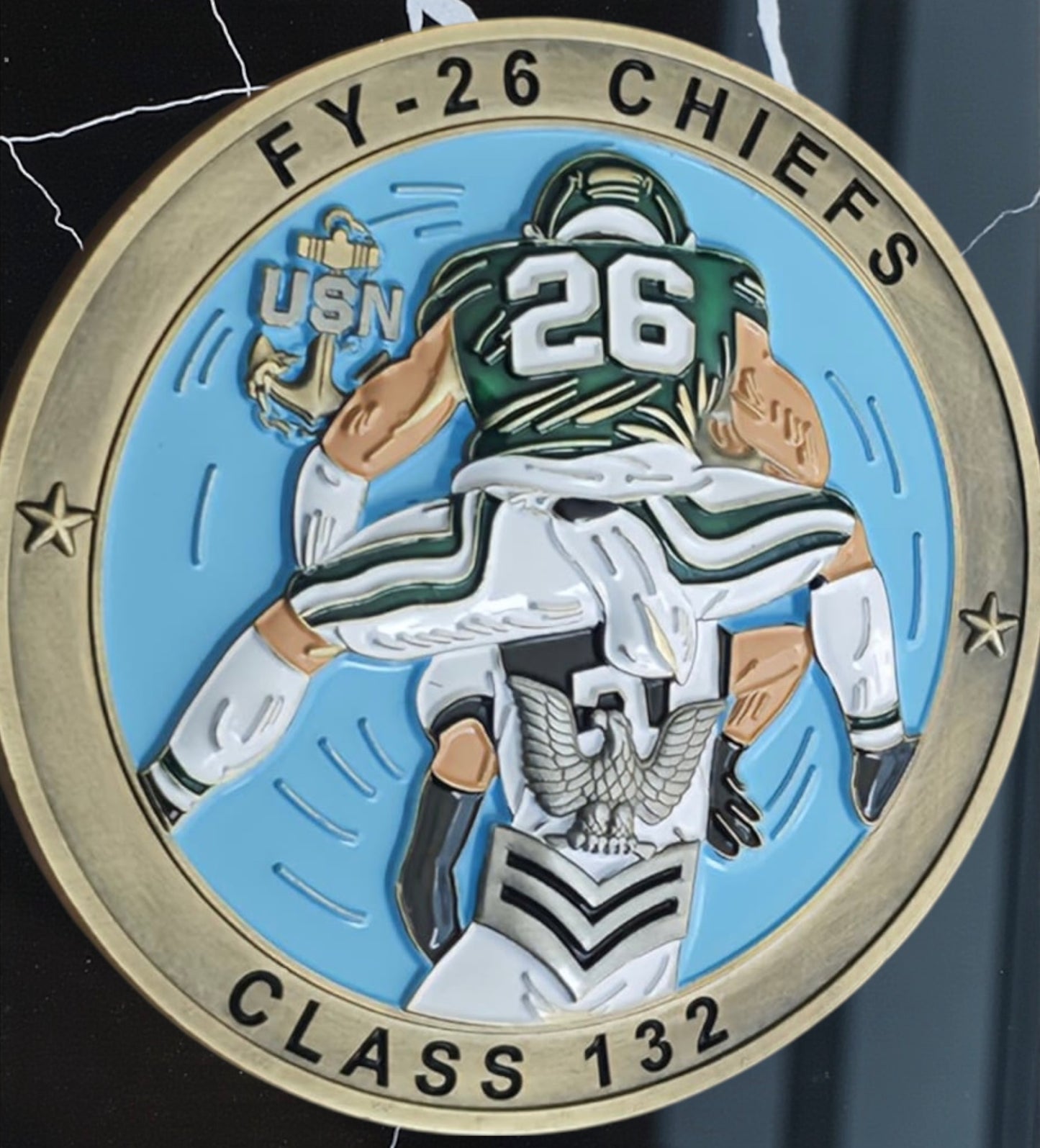 FY-26 Saquan Philly Eagles CPO Class 132 Challenge Coin