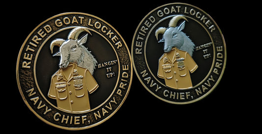 Retired Goat Locker Challenge Coin
