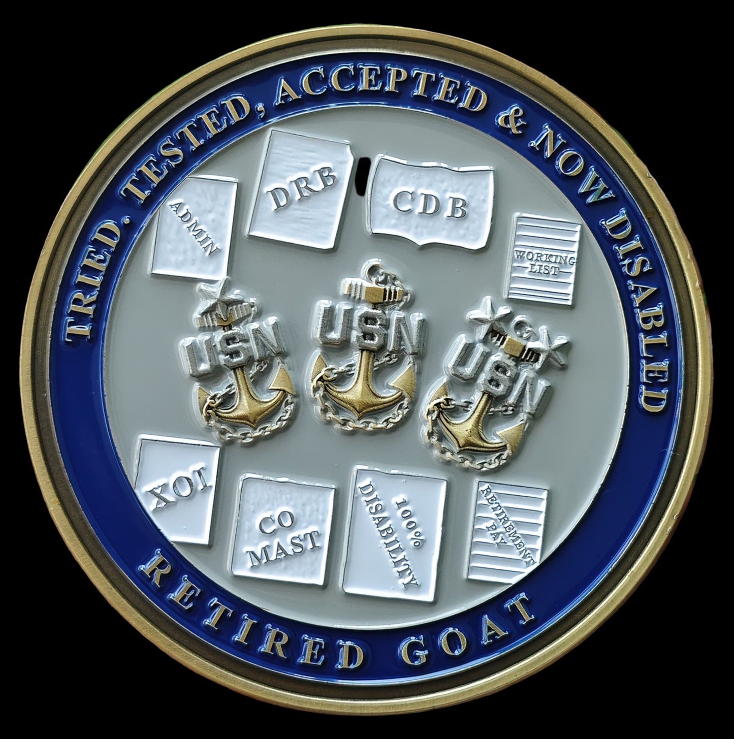 Retired Goat Locker Challenge Coin