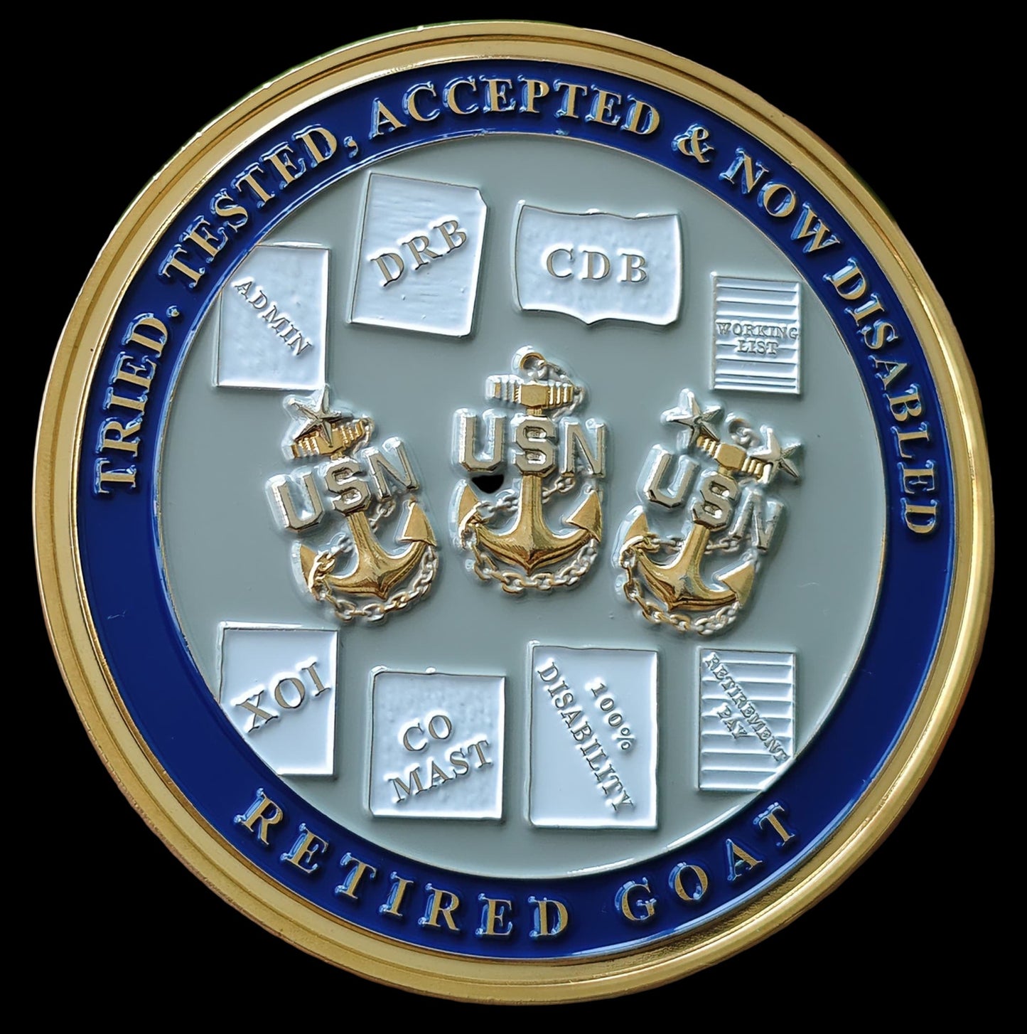 Retired Goat Locker Challenge Coin