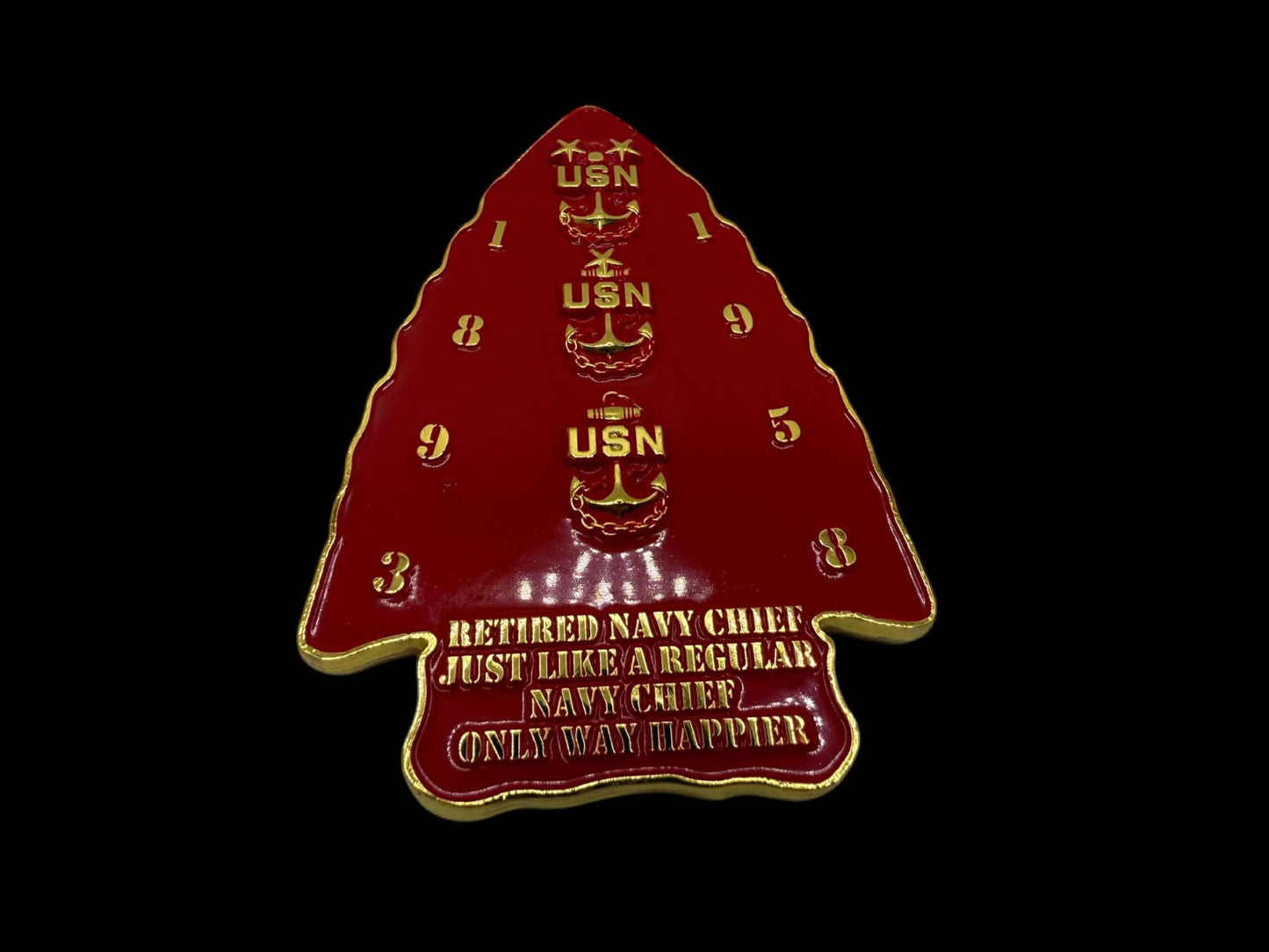 Retired Navy Chief Arrowhead Challenge Coin