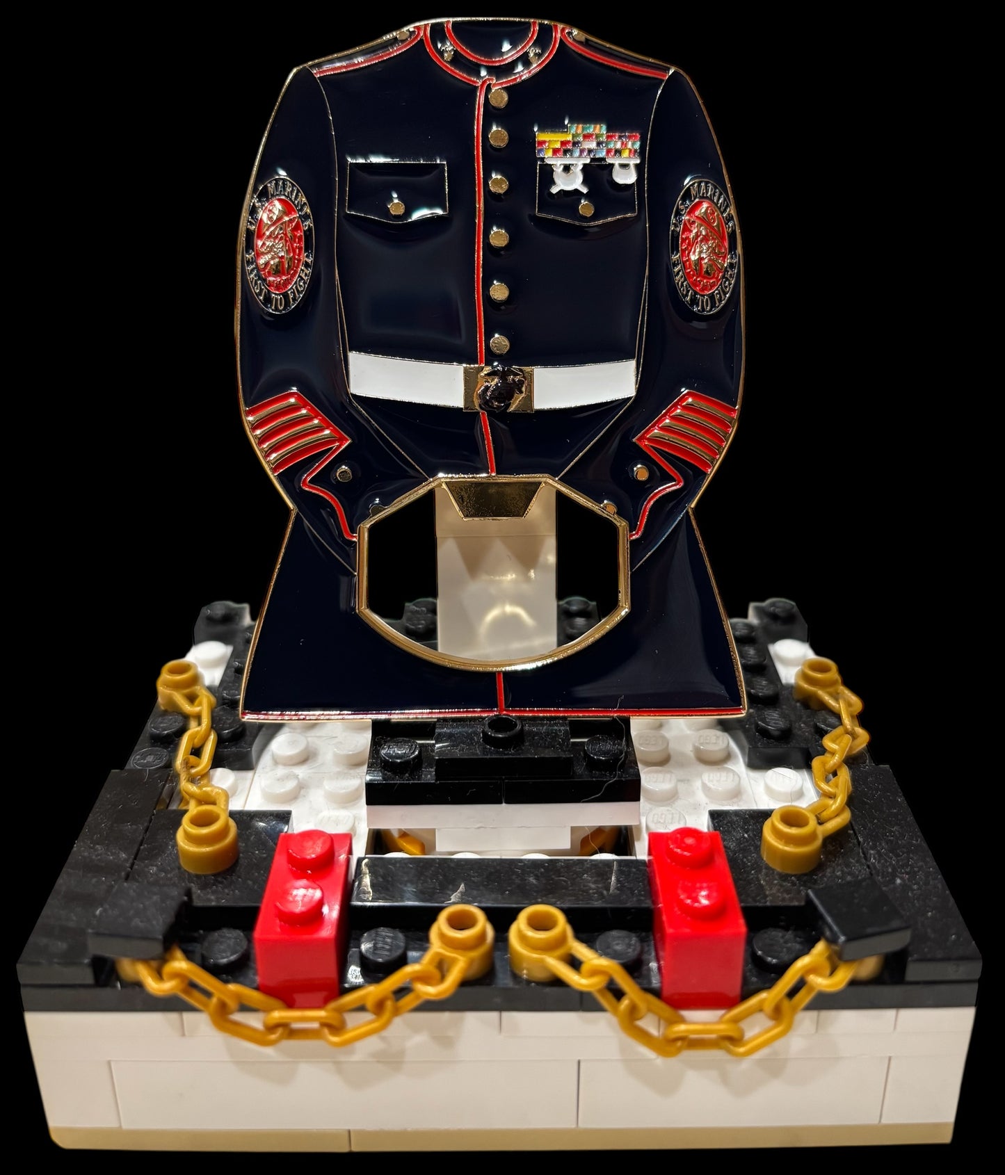Marine Corps Dress Blue Bottle Opener Challenge Coin