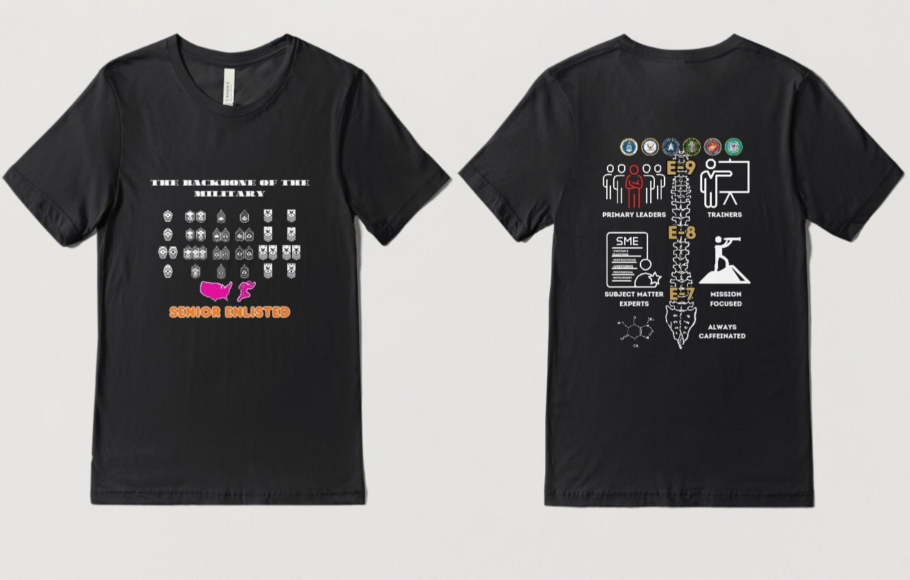 Senior Enlisted "The Backbone of the Military" Shirt