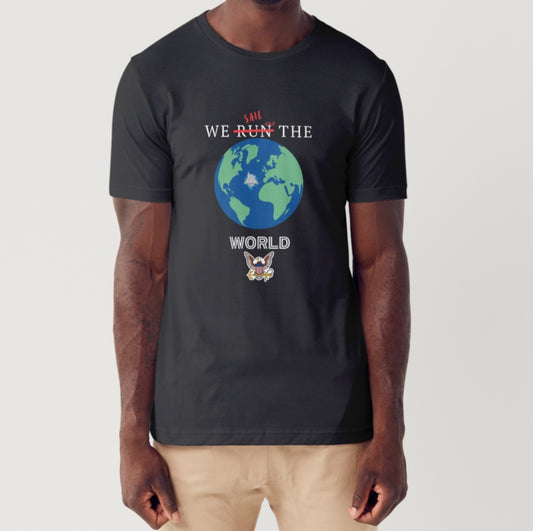 Navy "We Sail the World" Shirt